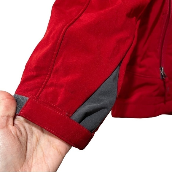 FREE COUNTRY Women's Red Hooded Zip up Jacket Sz XL - Picture 5 of 9